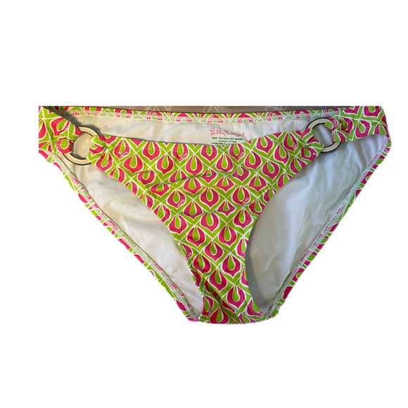 Lilly Pulitzer o ring tankini lime green pink size 4 - Picture 6 of 9